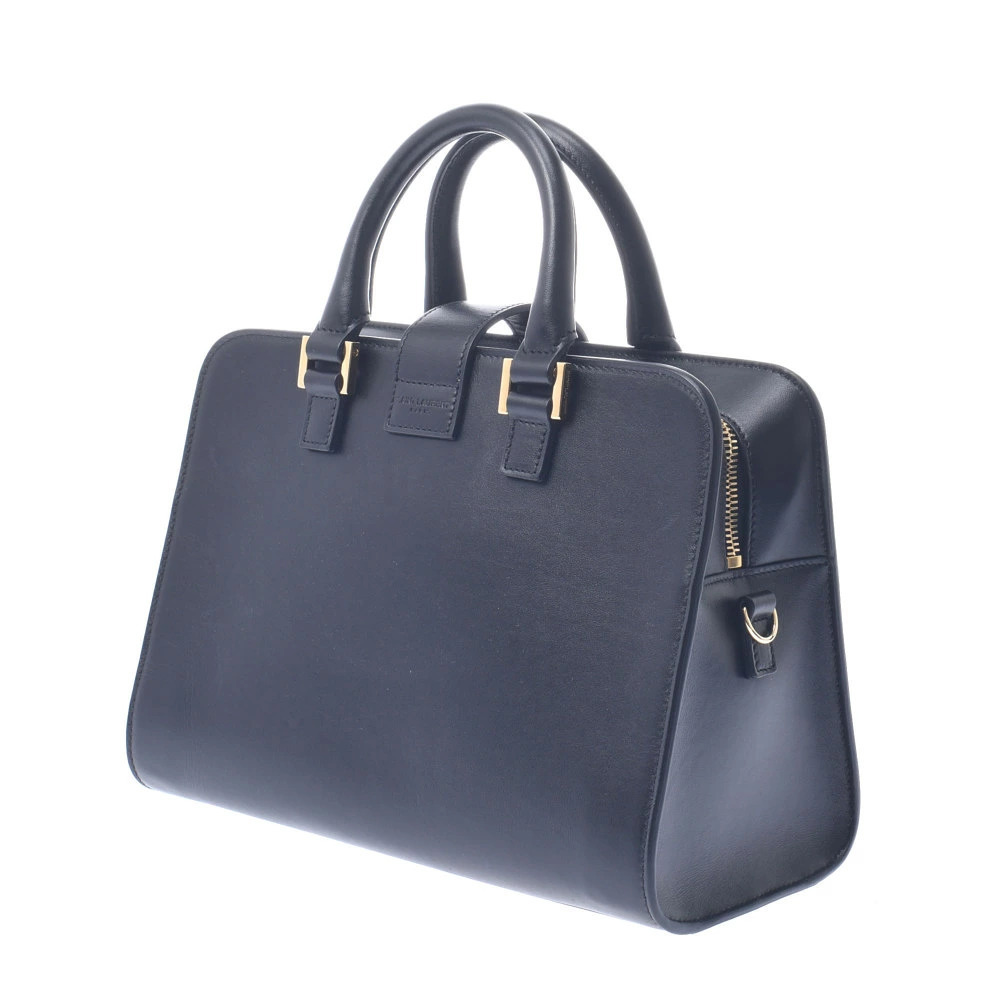 Saint Laurent Bag Black Cabas Handbag Calfskin Baby